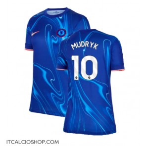 Chelsea Mykhailo Mudryk #10 Prima Maglia Femmina 2024-25 Manica Corta